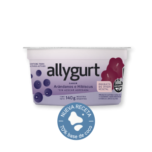 ALLYGURT SABOR ARÁNDANOS E HIBISCUS (sin azúcar agregada)